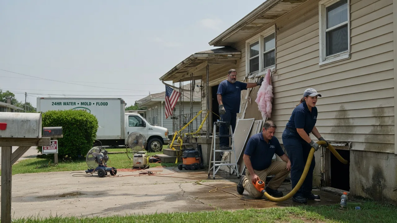Water Damage Repair in Woodworth, LA near me